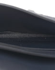 Oblique Saddle Chain Long Wallet Blue