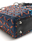 Sequin Lambskin Esprit Tokyo Mini Lady D1OR Blue Multicolor