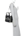 Cotton Canvas The Jacquard Tote Bag Black