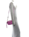 Calfskin Matelasse Mini GG Marmont Chain Shoulder Bag Candy Mousse