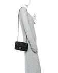 Caviar Quilted Mini Rectangular Flap Black