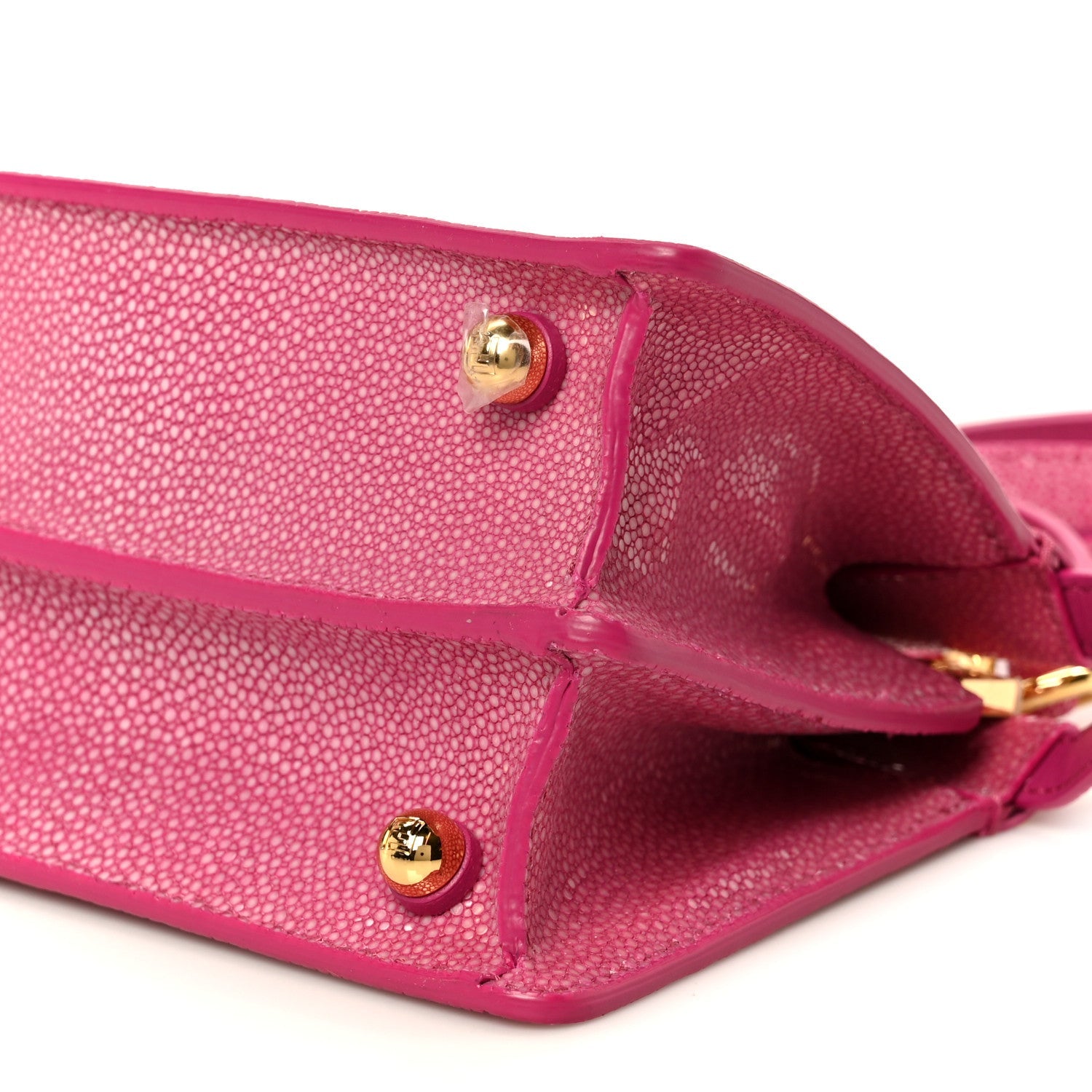Stingray Shiny Nappa Petite Peekaboo I SEE U Satchel Ciclamino Pilar