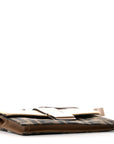 Fabric Jacquard Canvas Vitello Grace Pequin FF 1974 Baguette Belt Pouch Tobacco Moro Grezzo Sand