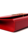 Grain De Poudre Medium Monogram Kate Satchel Red