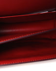 Box Calfskin Teen Classic Box Flap Bag Red