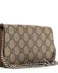 GG Supreme Monogram Super Mini Dionysus Shoulder Bag Taupe