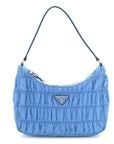 Tessuto Nylon Gaufre Shoulder Bag Pervinca