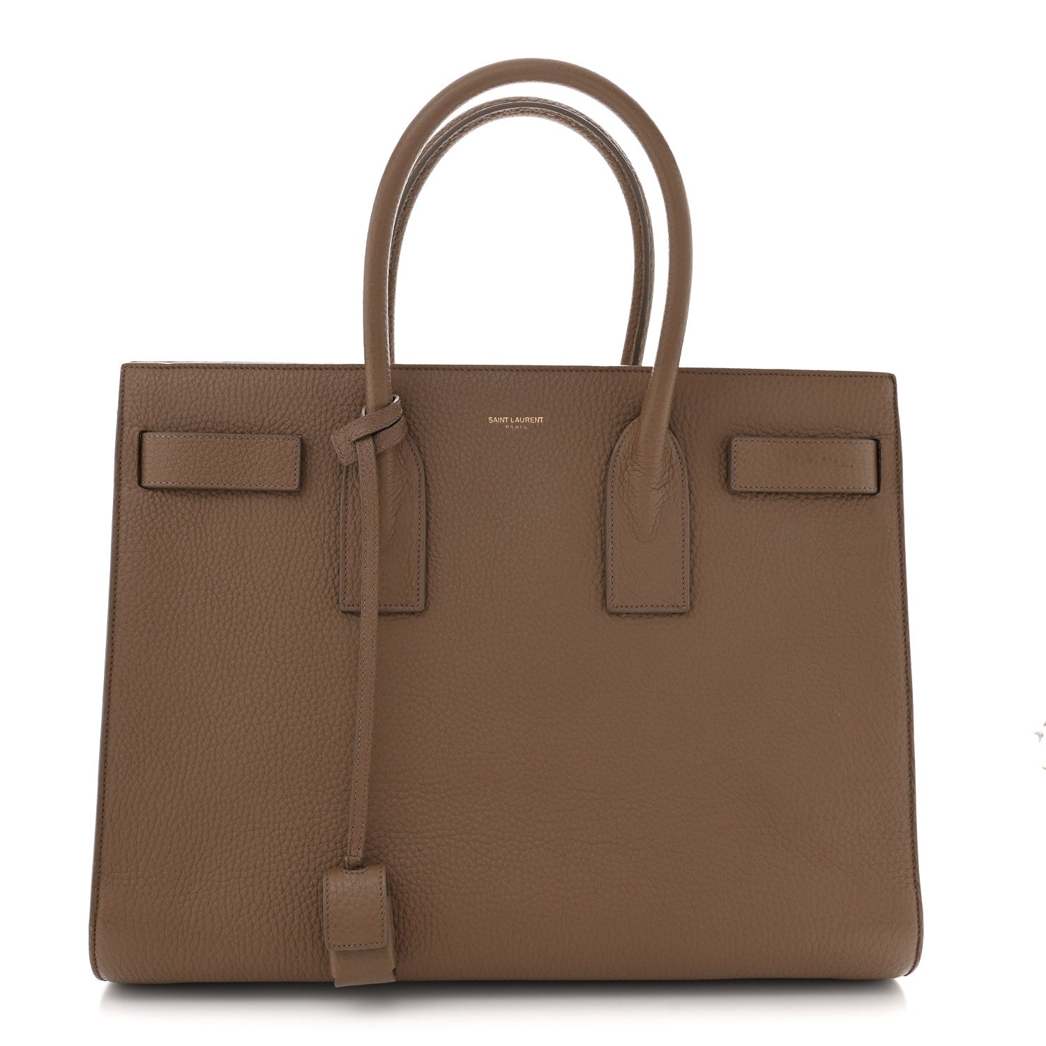 Grained Calfskin Large Sac de Jour Carryall Taupe
