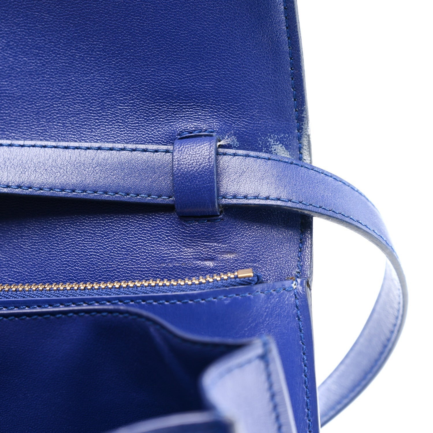 Box Calfskin Medium Classic Box Flap Bag Indigo