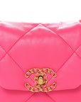 Lambskin Quilted CHNL 19 Hobo Pink