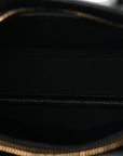 Grained Calfskin Small Sac De Jour Black