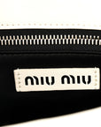 Nappa Matelasse Wicker Basket Bag White Miele