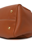 Grained Calfskin Low Key Speedy 30 Cognac