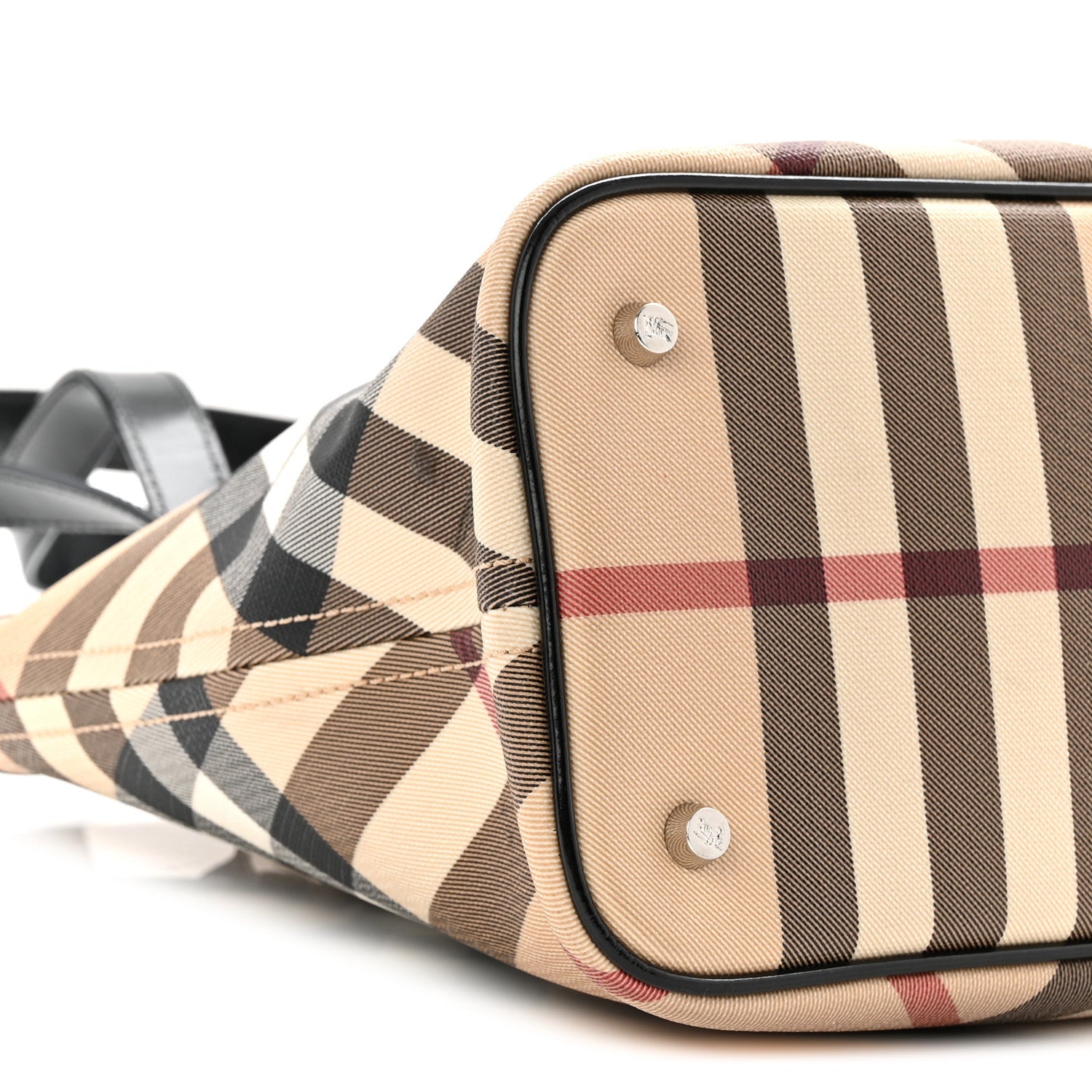 Supernova Check Small Nickie Tote Black