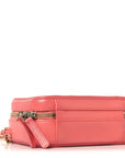 Caviar Quilted Small CC Filigree Vanity Case Pink