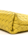 Nappa Intrecciato Fold Clutch Lemon