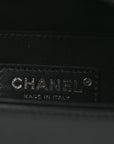 Calfskin Quilted Medium Boy Flap Black