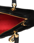 Lambskin Cannage Large Lady D1OR Black