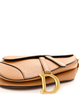 Grained Calfskin Saddle Bag Camello