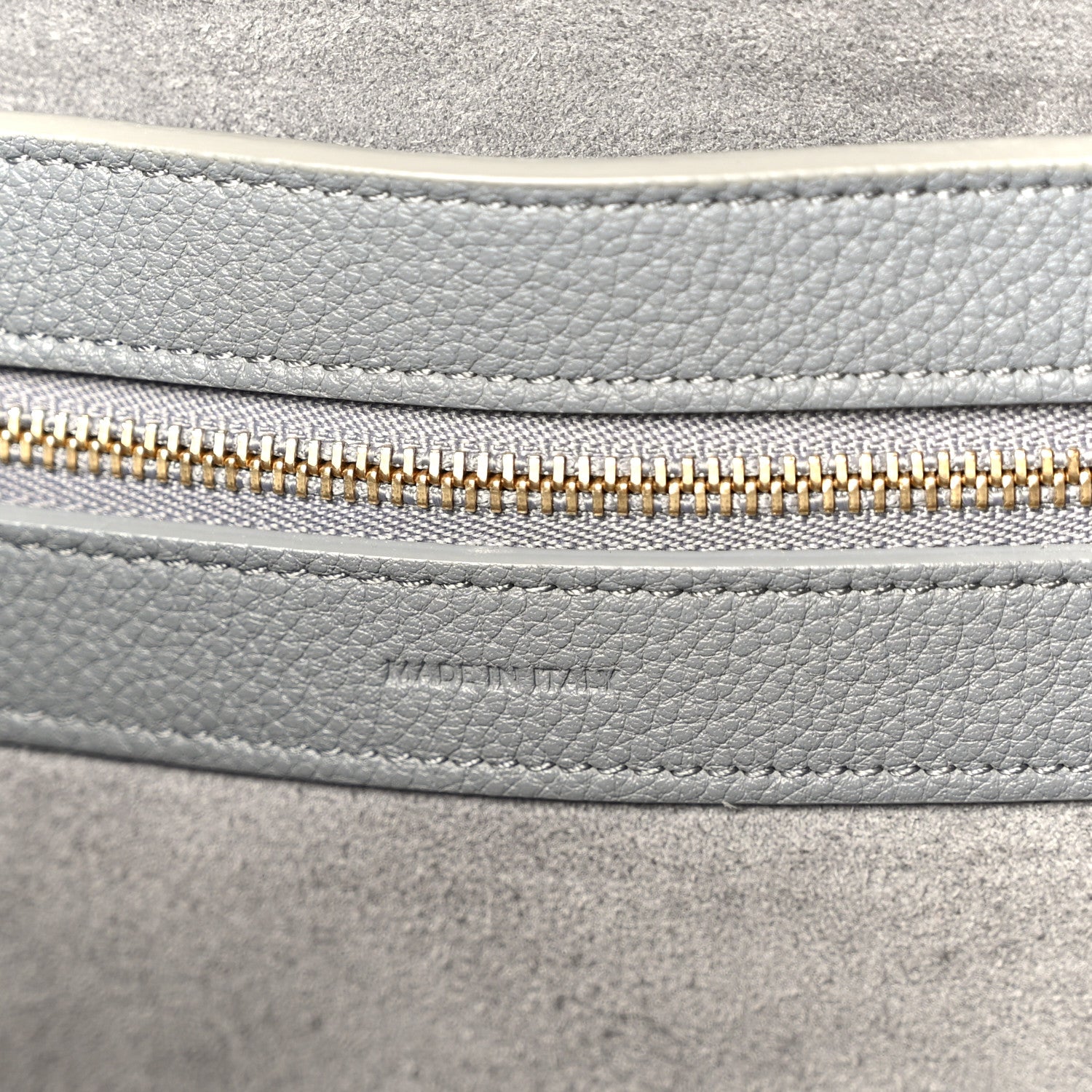 Soft Grained Calfskin Small Belt Cabas Phantom Grey