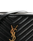 Calfskin Matelasse Monogram Lou Camera Bag Black