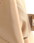 Lambskin Quilted Medium CHNL 19 Flap Dark Beige