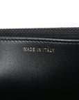 Lambskin Quilted All About CHNL Charm Wallet On Chain WOC Black