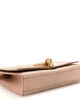 Snakeskin Medium Classic Monogram Kate Tassel Satchel Beige