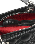 Lambskin Cannage Large Lady D1OR Black