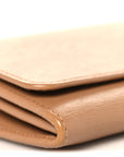 Vitello Move Metal Oro Chain Wallet Caramel