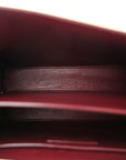 Smooth Calfskin Medium Classic Monogram Cassandra Top Handle Crema Soft Rouge Legion