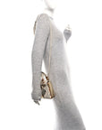 Snakeskin Mini Lady D1OR Beige Gold
