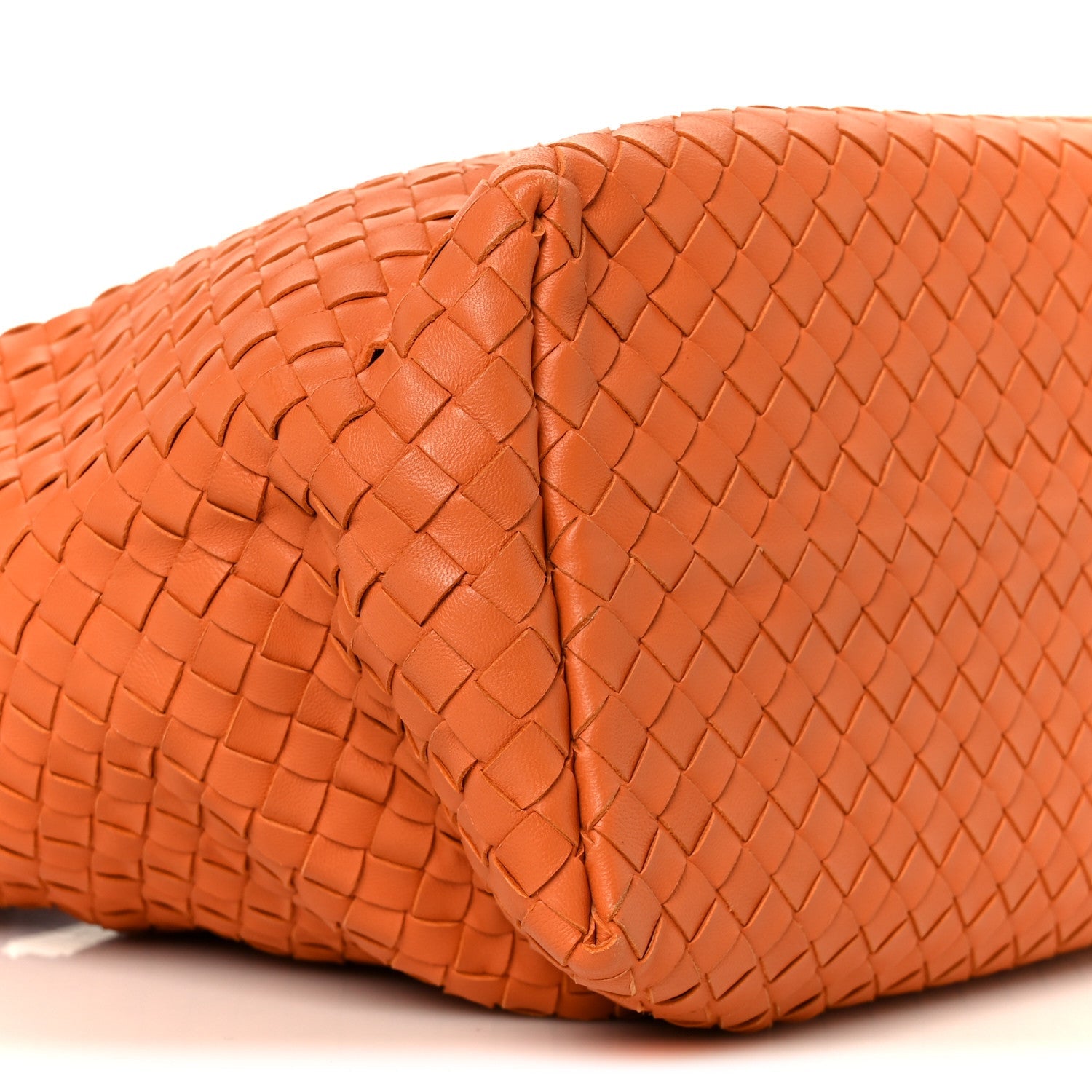 Nappa Intrecciato Bella Tote Orange