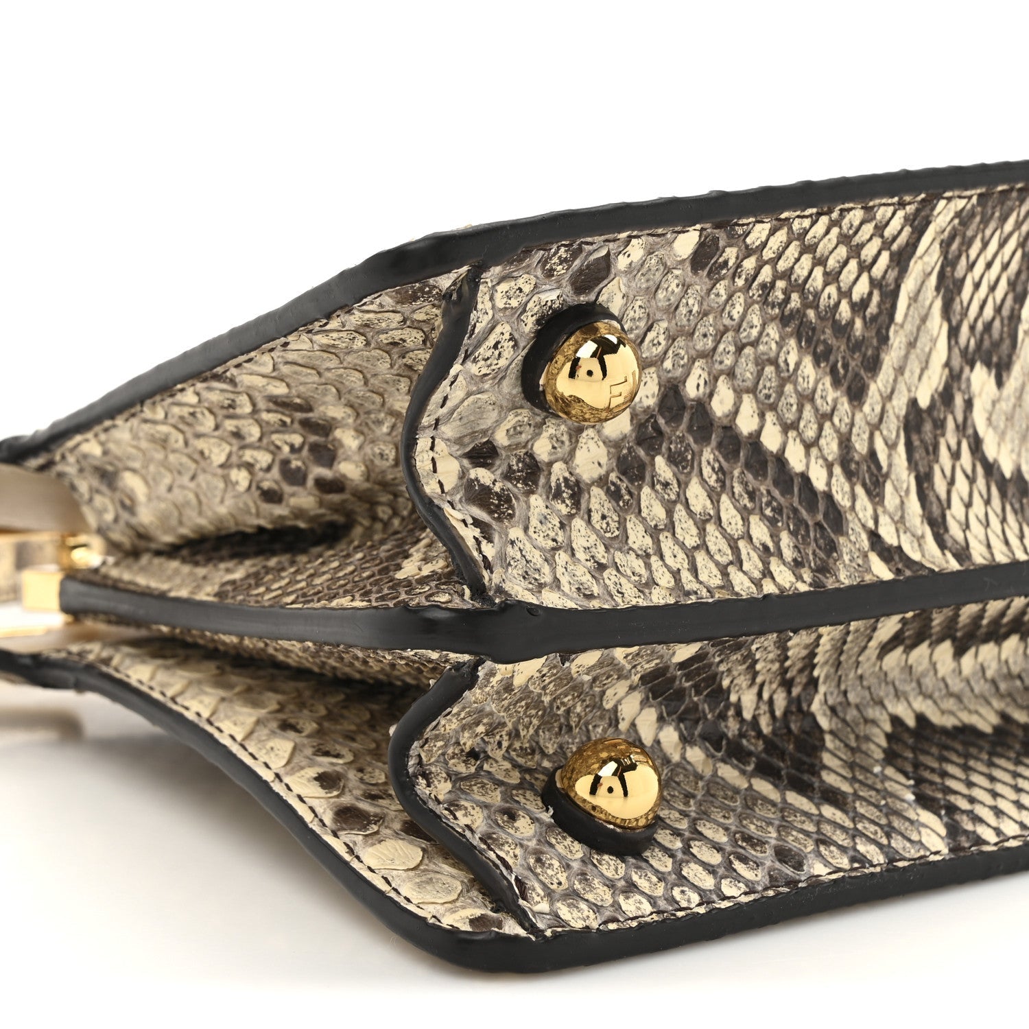 Snakeskin Shiny Nappa Petite Peekaboo I SEE U Satchel Daisy Roccia Camelia