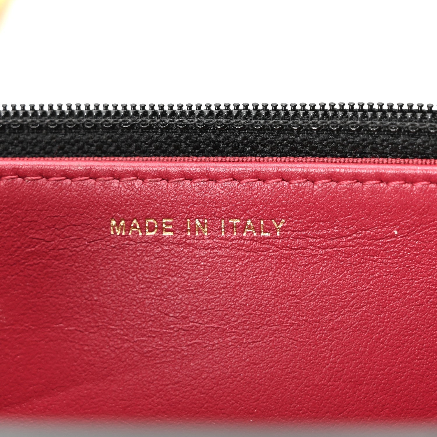 Lambskin Quilted CHNL 19 Wallet On Chain WOC Black