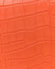 Matte Alligator Constance 18 Rouge Indien