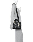 Lambskin Cannage Small My ABCD1OR Lady D1OR Black