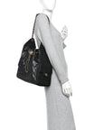 Caviar Quilted Medium CHNL 25 Handbag Black