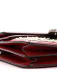 Tweed GG Monogram Small Dionysus Shoulder Bag White Black Romantic Cherry