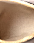 GG Supreme Monogram Textured Dollar Calfskin Web Super Mini Ophidia Top Handle Bowler Bag Beige Ebony New Acero
