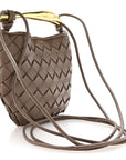 Nappa Intrecciato Mini Sardine Bag Taupe Grey