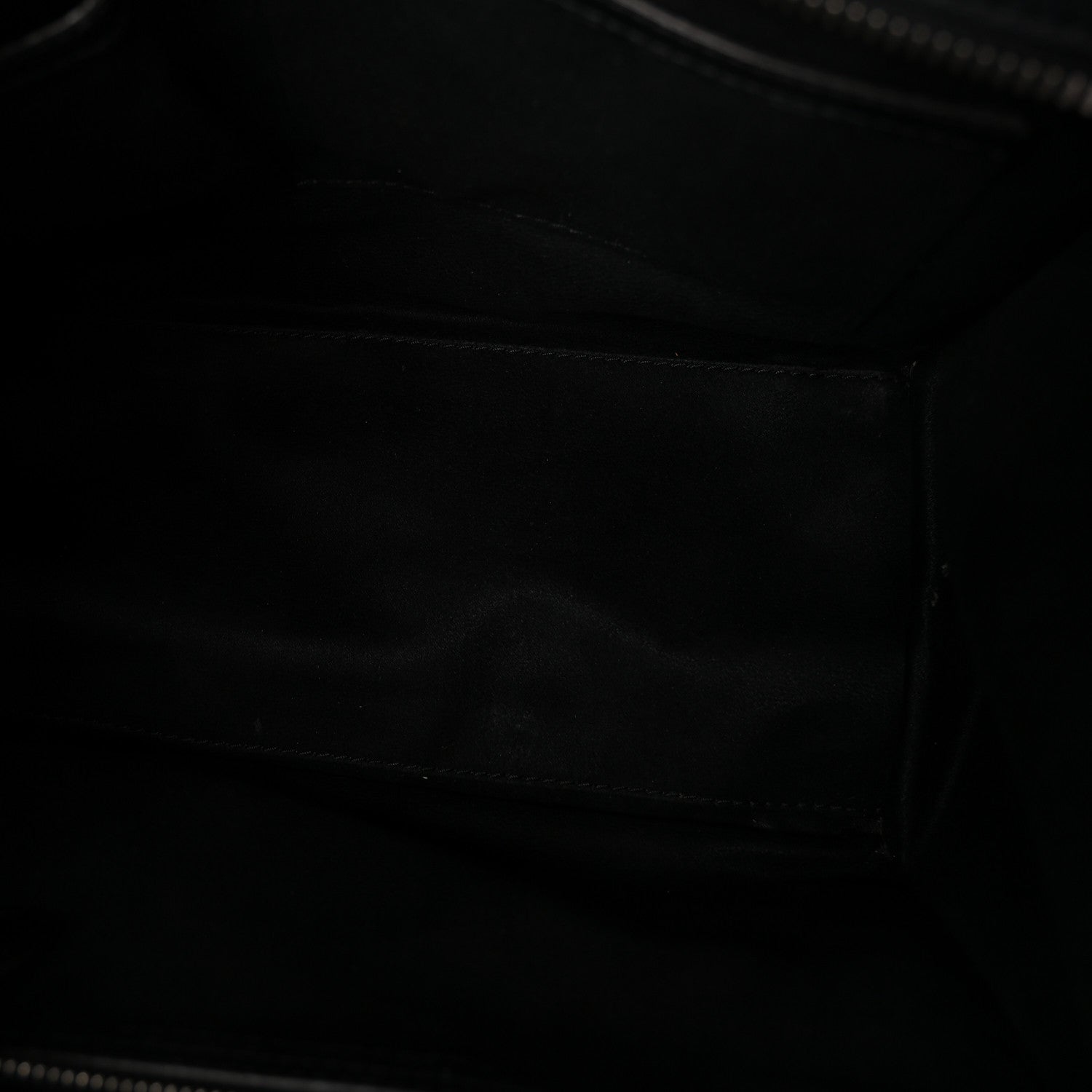 Drummed Calfskin Micro Luggage Black