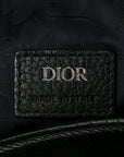 Grained Calfskin Saddle Soft Bag Black