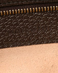 GG Supreme Monogram Textured Calfskin Web Medium Ophidia Shopping Tote Beige Ebony New Acero