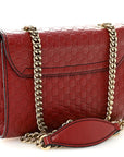 Soft MicroGCCIssima Mini Emily Chain Shoulder Bag Rosso