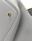 Taurillon Clemence Picotin Lock 22 MM Gris Pantin