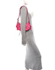 Agneau Arena Le Cagole Shoulder Bag XS Hot Pink