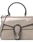Crinkled Patent Small Dionysus Top Handle Bag Sphinx