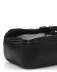 Lambskin Matelasse Mini GG Marmont Shoulder Bag Black