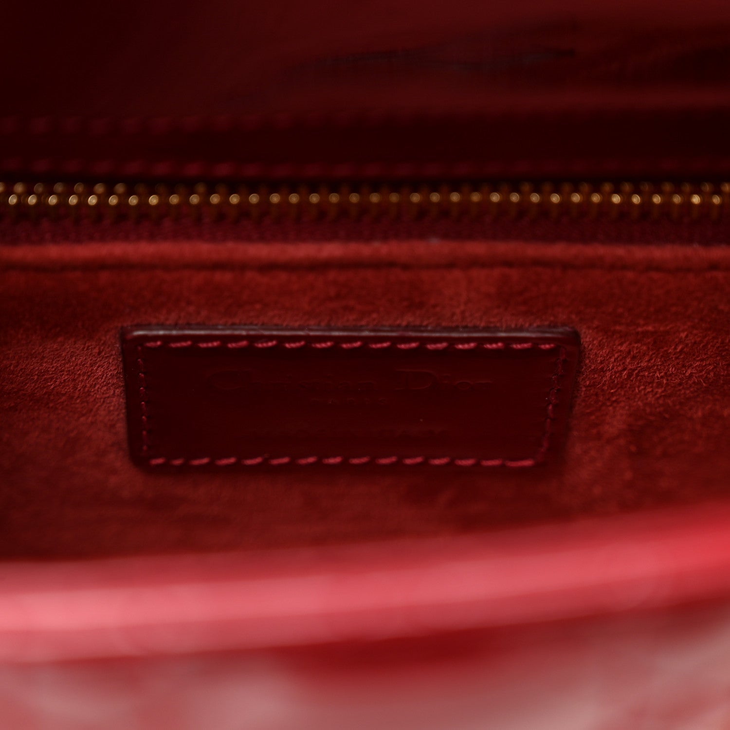 Patent Cannage Small Lady D1OR Cherry Red